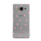 Pink Hearts with Custom Name Samsung Galaxy A3 Case