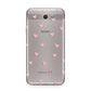 Pink Hearts with Custom Name Samsung Galaxy J7 2017 Case