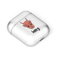 Pink Horned Halloween Personalised AirPods Case Laid Flat