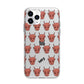 Pink Horned Halloween Personalised Apple iPhone 11 Pro in Silver with Bumper Case