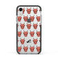 Pink Horned Halloween Personalised Apple iPhone XR Impact Case Black Edge on Silver Phone