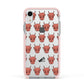 Pink Horned Halloween Personalised Apple iPhone XR Impact Case Pink Edge on Silver Phone