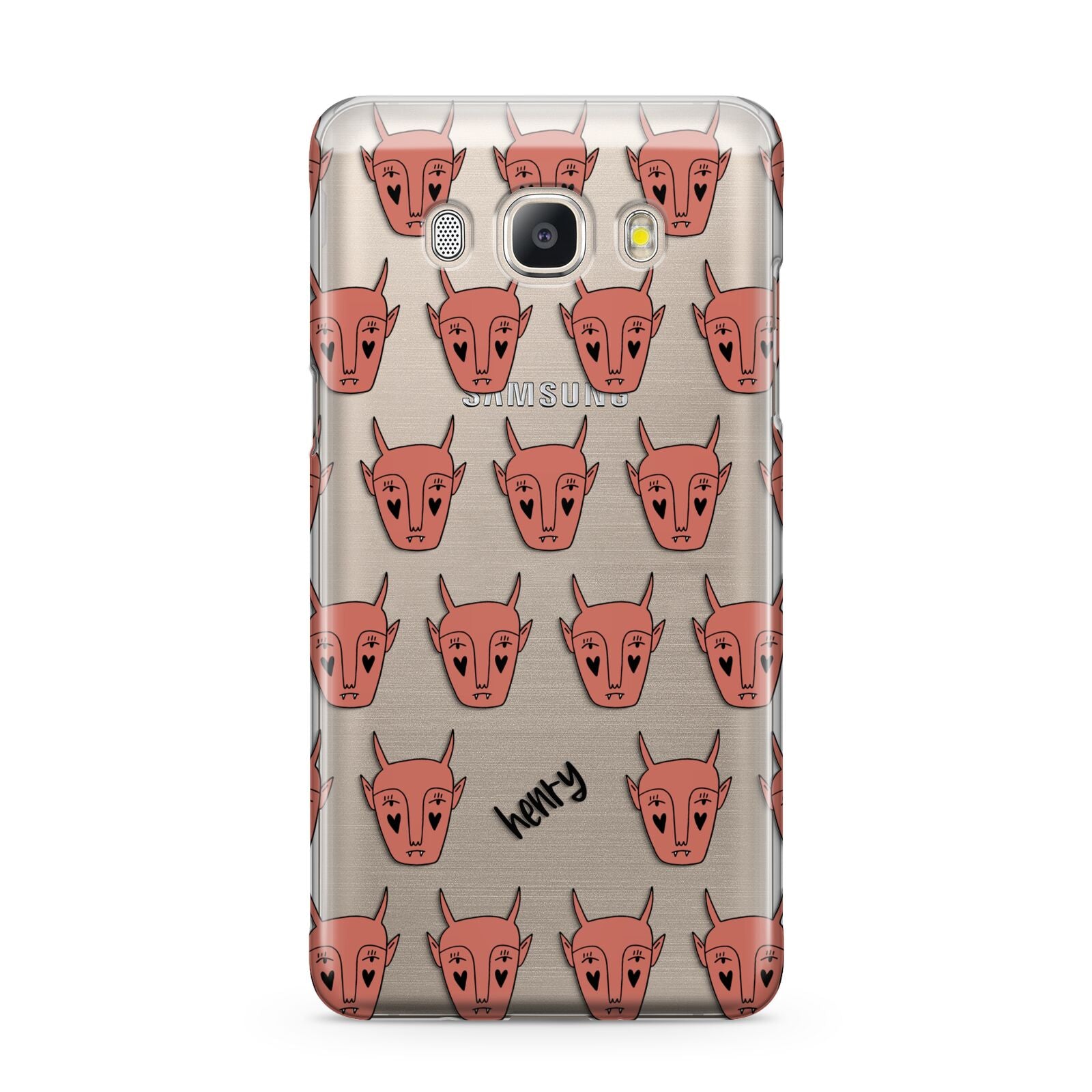 Pink Horned Halloween Personalised Samsung Galaxy J5 2016 Case