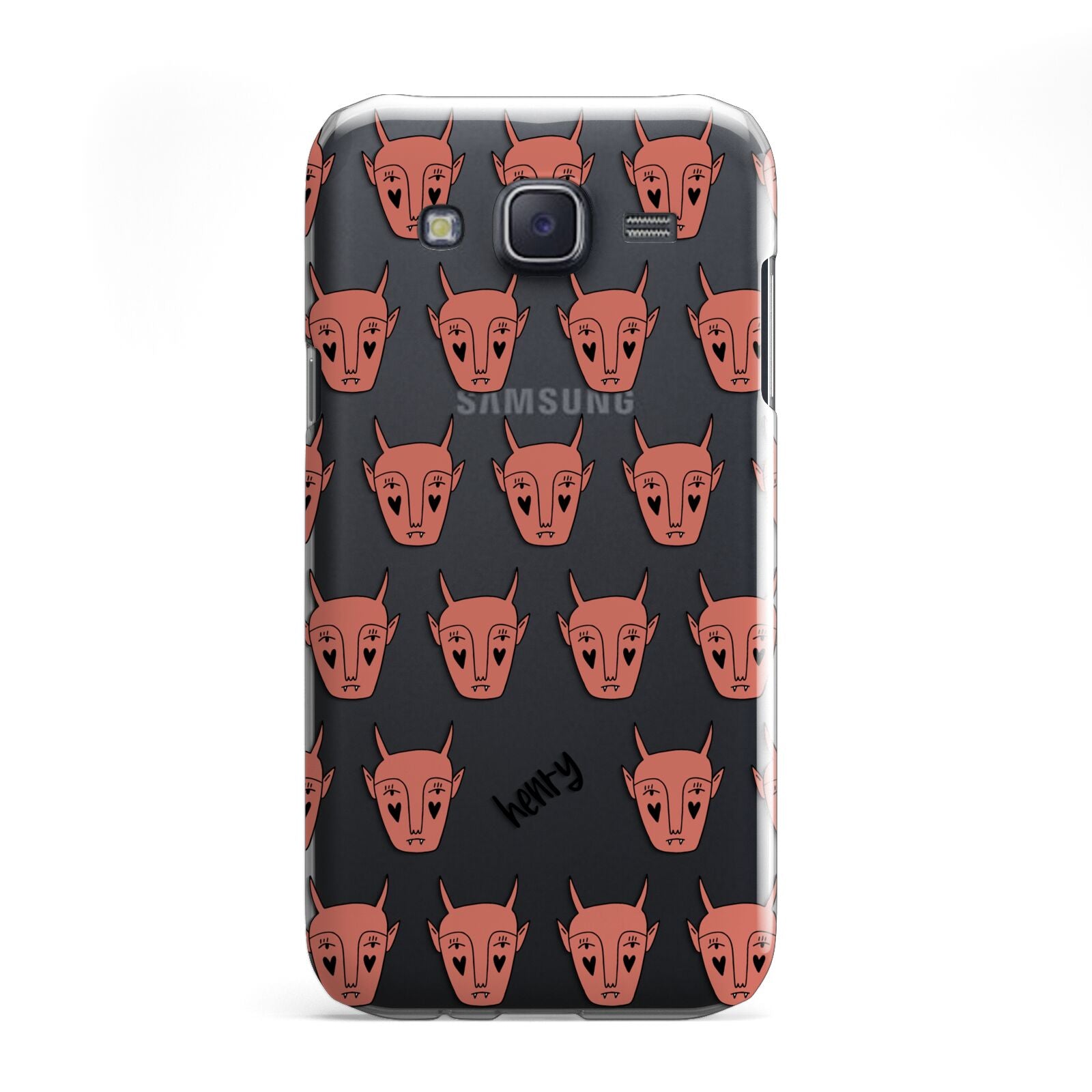 Pink Horned Halloween Personalised Samsung Galaxy J5 Case