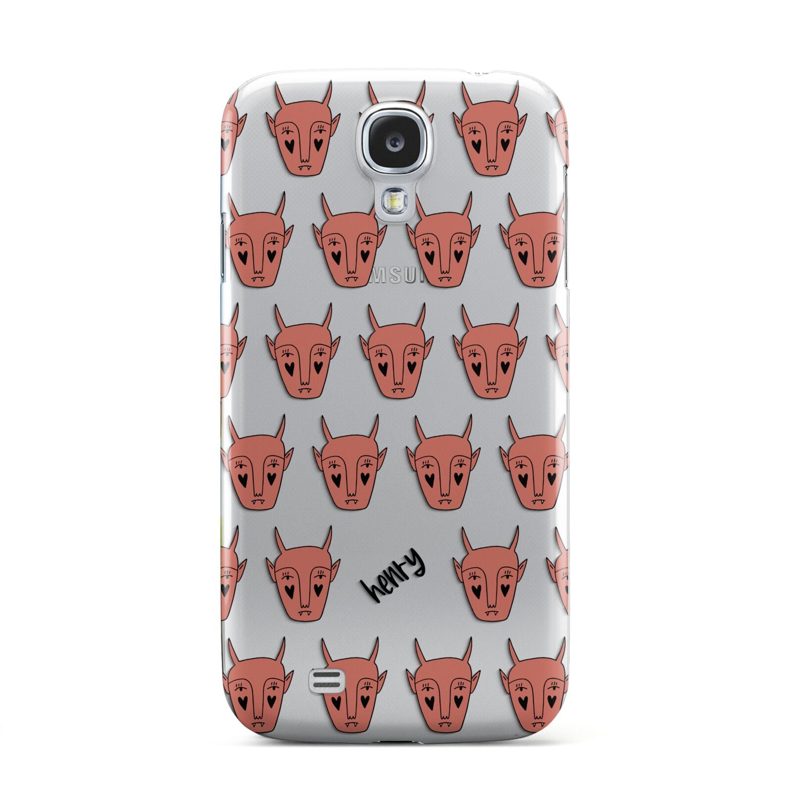 Pink Horned Halloween Personalised Samsung Galaxy S4 Case