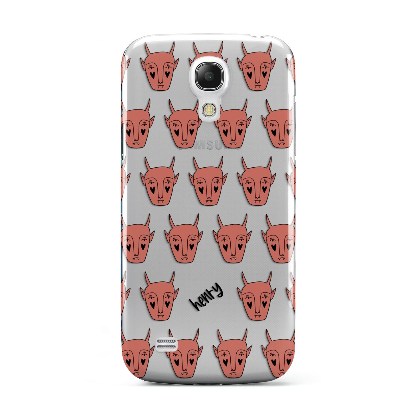 Pink Horned Halloween Personalised Samsung Galaxy S4 Mini Case