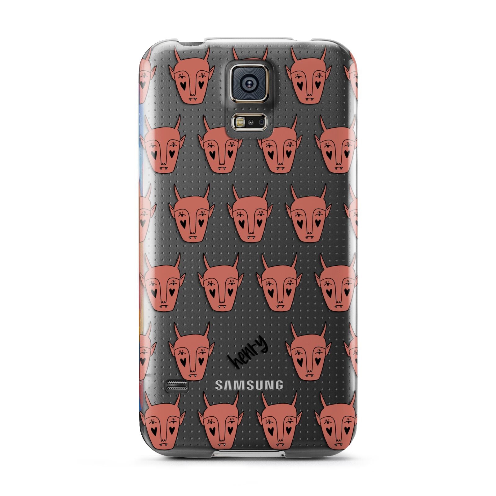 Pink Horned Halloween Personalised Samsung Galaxy S5 Case