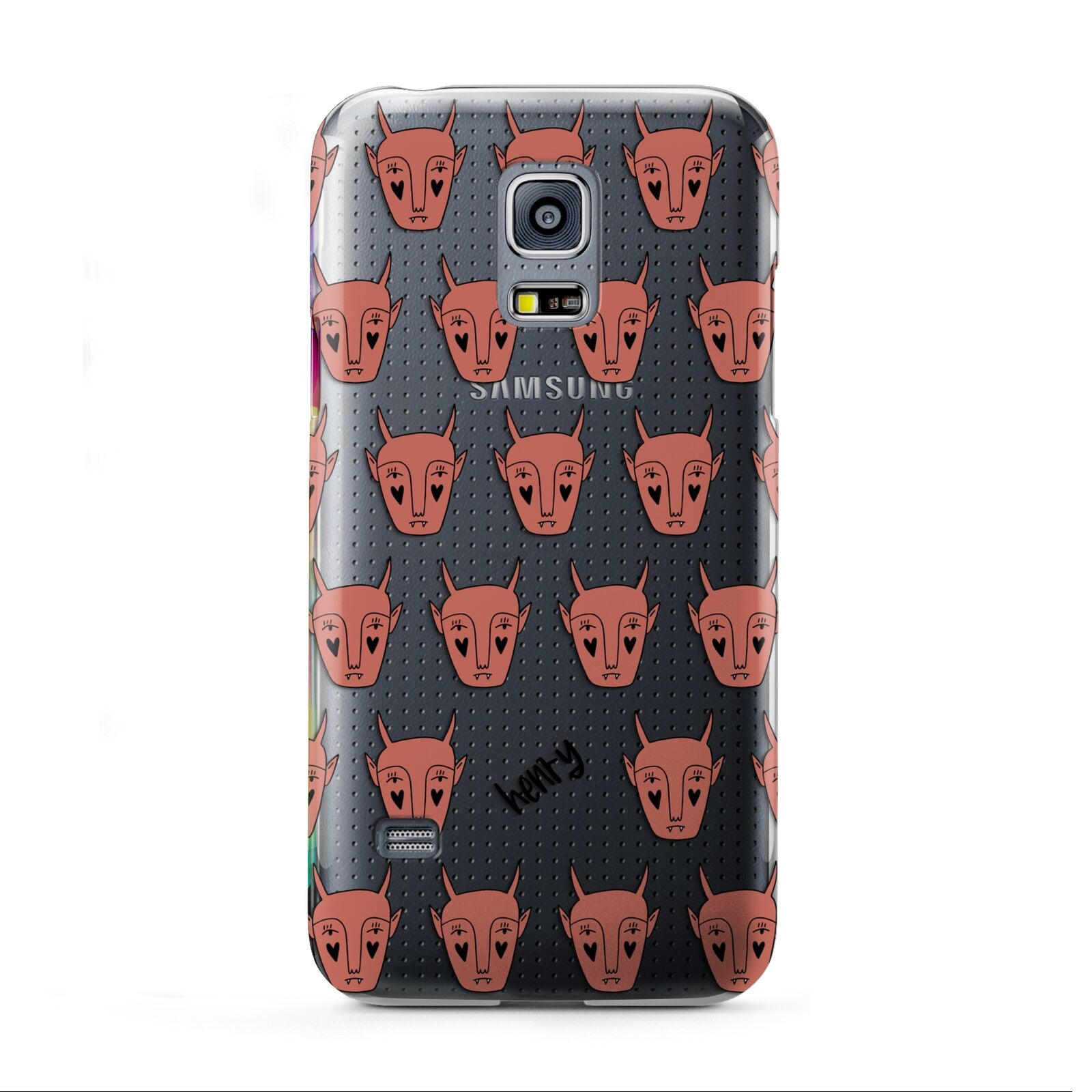 Pink Horned Halloween Personalised Samsung Galaxy S5 Mini Case
