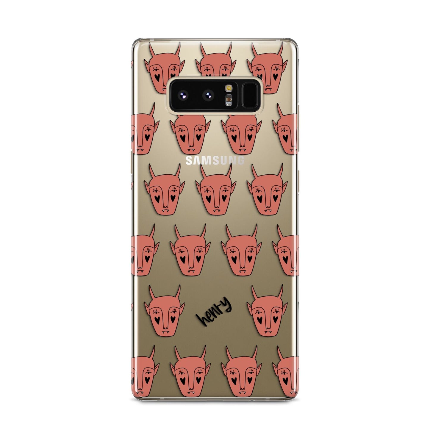 Pink Horned Halloween Personalised Samsung Galaxy S8 Case