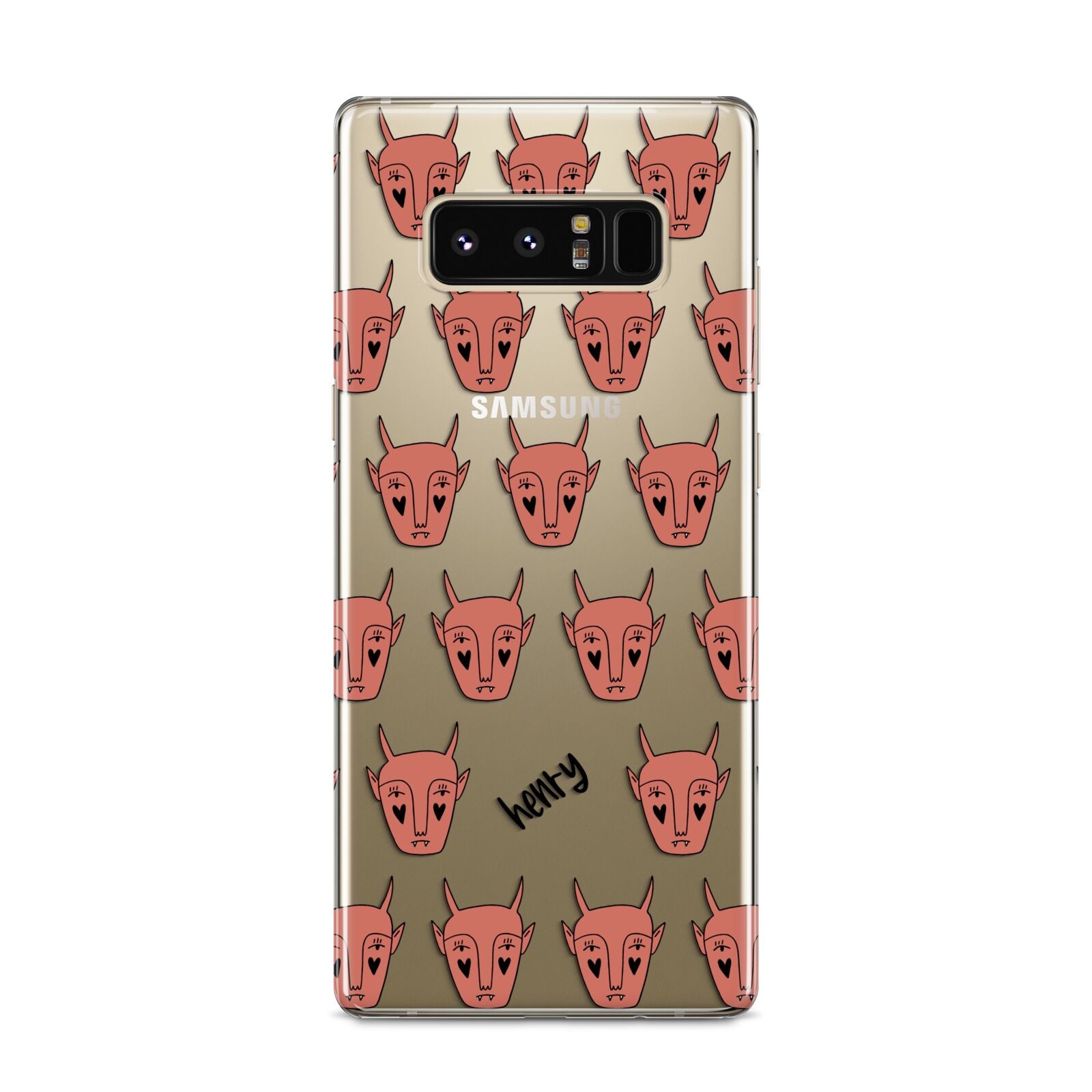 Pink Horned Halloween Personalised Samsung Galaxy S8 Case