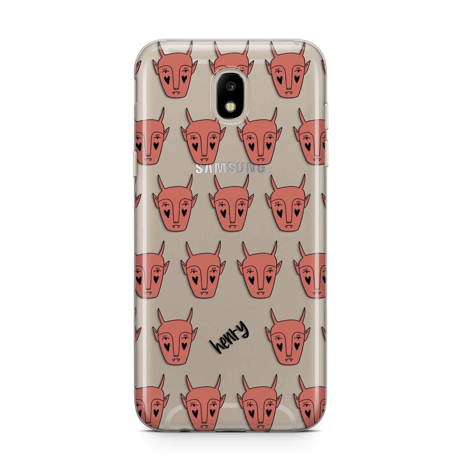 Pink Horned Halloween Personalised Samsung J5 2017 Case