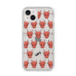 Pink Horned Halloween Personalised iPhone 14 Plus Glitter Tough Case Starlight