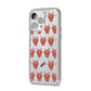 Pink Horned Halloween Personalised iPhone 14 Pro Max Clear Tough Case Silver Angled Image