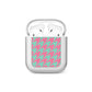 Pink Houndstooth AirPods Case