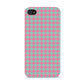 Pink Houndstooth Apple iPhone 4s Case