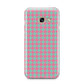 Pink Houndstooth Samsung Galaxy A3 2017 Case on gold phone