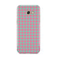 Pink Houndstooth Samsung Galaxy A5 2017 Case on gold phone