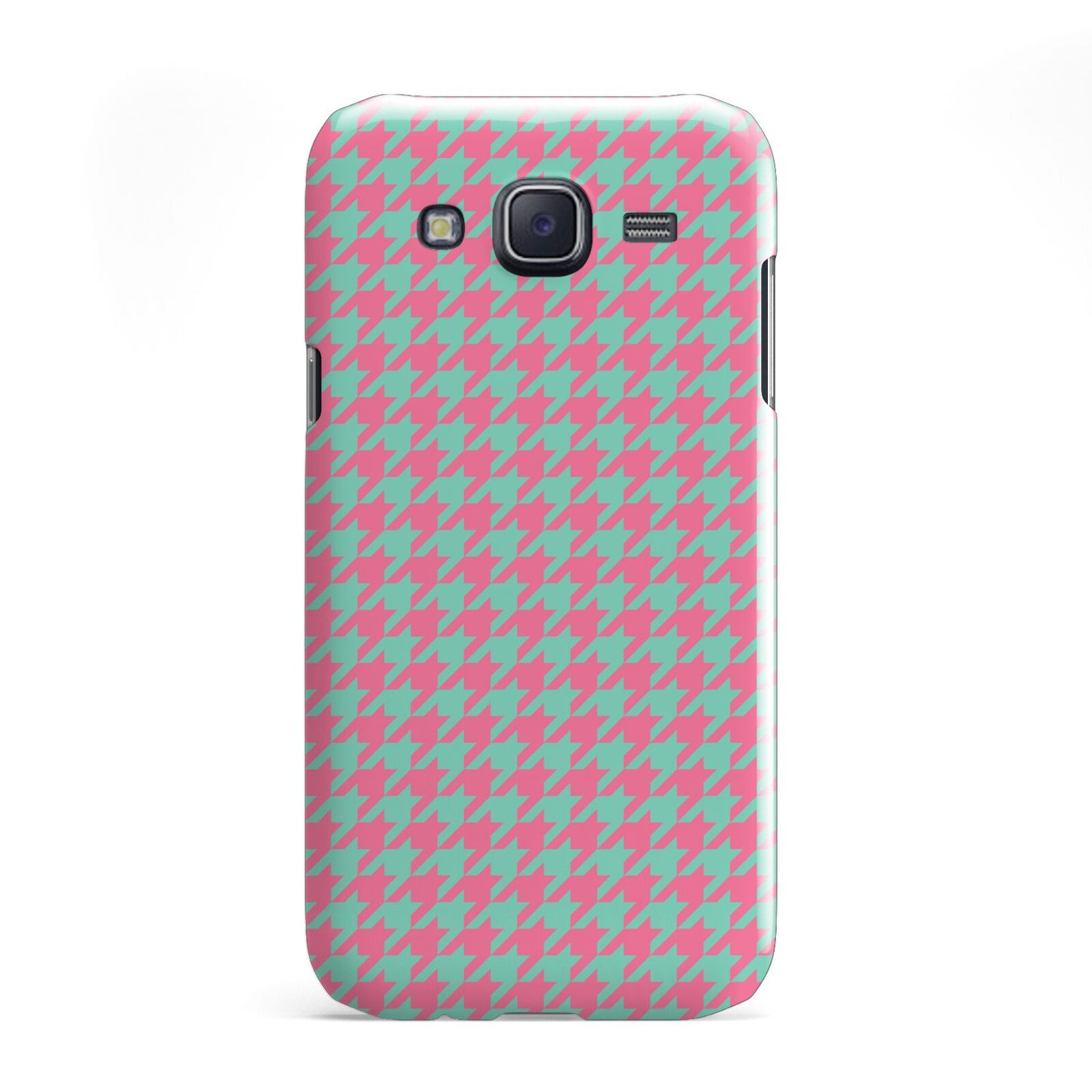 Pink Houndstooth Samsung Galaxy J5 Case