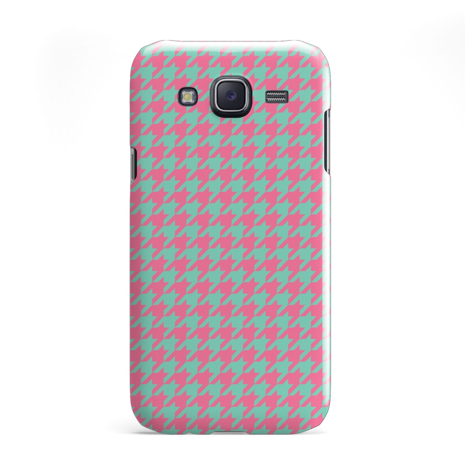 Pink Houndstooth Samsung Galaxy J5 Case