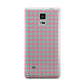 Pink Houndstooth Samsung Galaxy Note 4 Case