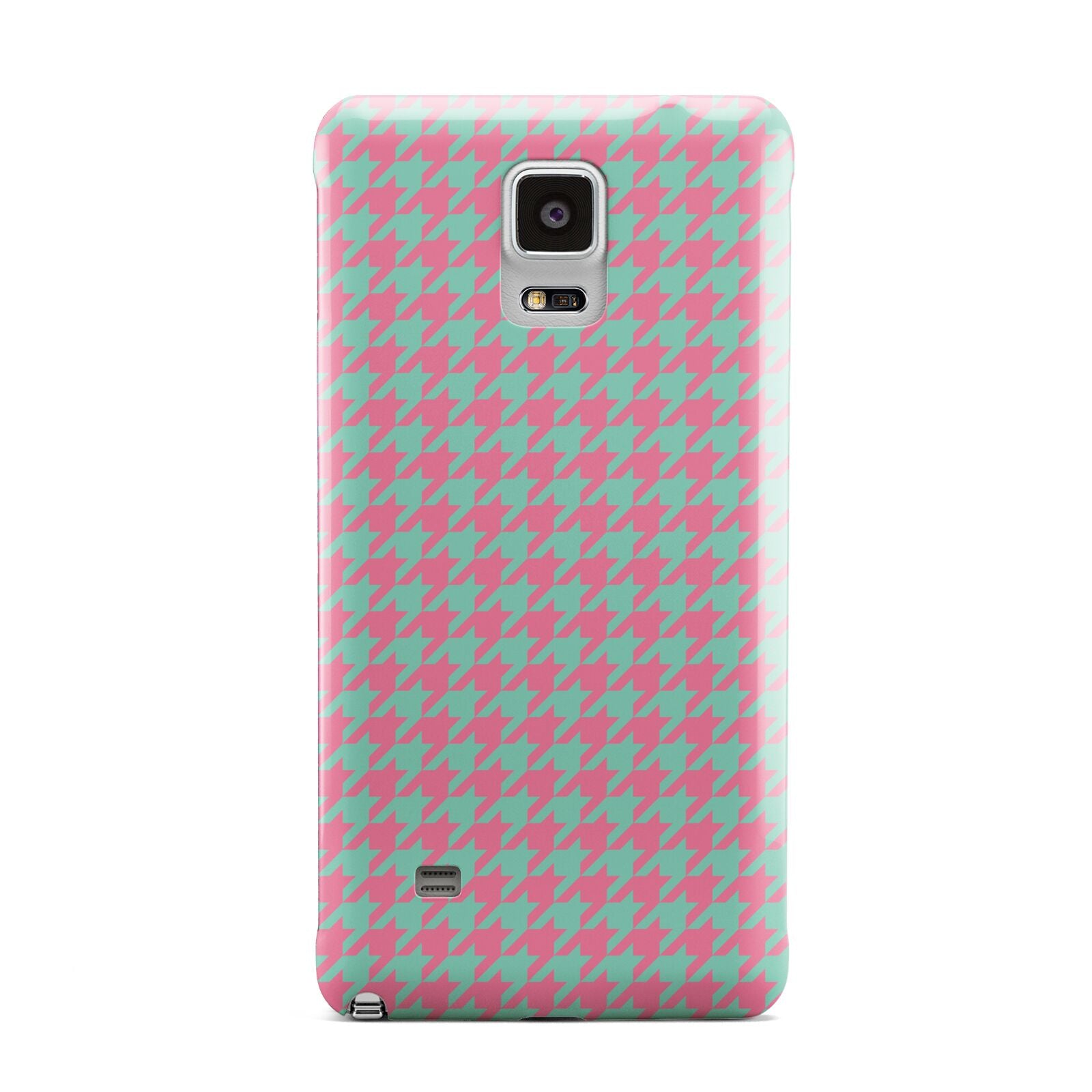 Pink Houndstooth Samsung Galaxy Note 4 Case