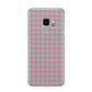 Pink Houndstooth Samsung Galaxy S9 Case