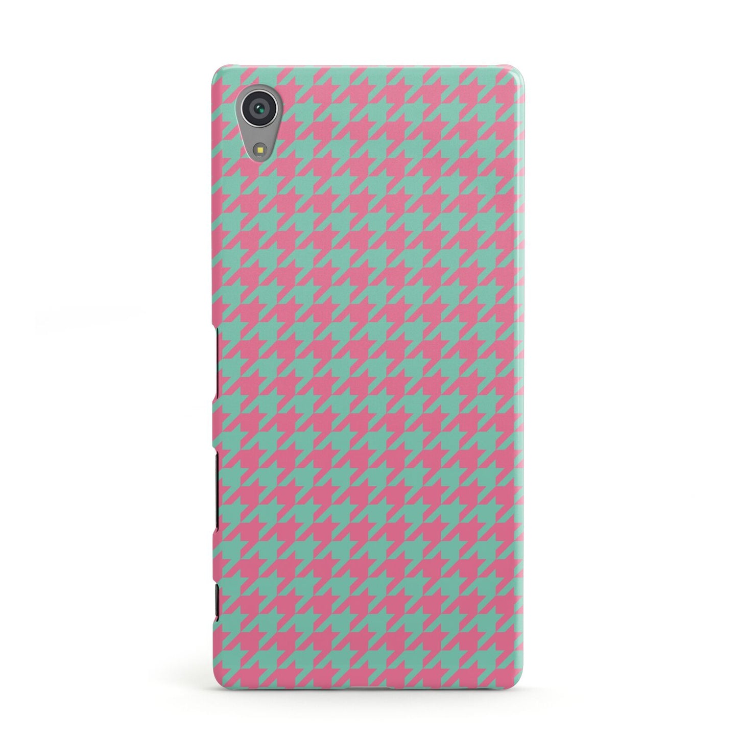 Pink Houndstooth Sony Xperia Case