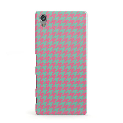 Pink Houndstooth Sony Xperia Case