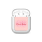 Pink Initials Personalised AirPods Case