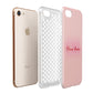 Pink Initials Personalised Apple iPhone 7 8 3D Tough Case Expanded View