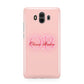 Pink Initials Personalised Huawei Mate 10 Protective Phone Case