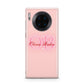 Pink Initials Personalised Huawei Mate 30 Pro Phone Case