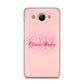 Pink Initials Personalised Huawei Y3 2017