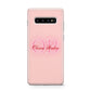 Pink Initials Personalised Protective Samsung Galaxy Case