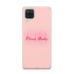 Pink Initials Personalised Samsung A12 Case