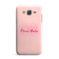 Pink Initials Personalised Samsung Galaxy J7 Case