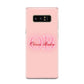 Pink Initials Personalised Samsung Galaxy Note 8 Case