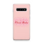 Pink Initials Personalised Samsung Galaxy S10 Plus Case