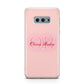 Pink Initials Personalised Samsung Galaxy S10E Case