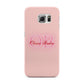 Pink Initials Personalised Samsung Galaxy S6 Edge Case
