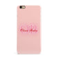 Pink Initials Personalised iPhone 6 Plus 3D Snap Case on Gold Phone