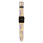 Pink Leopards Apple Watch Strap with Gold Hardware