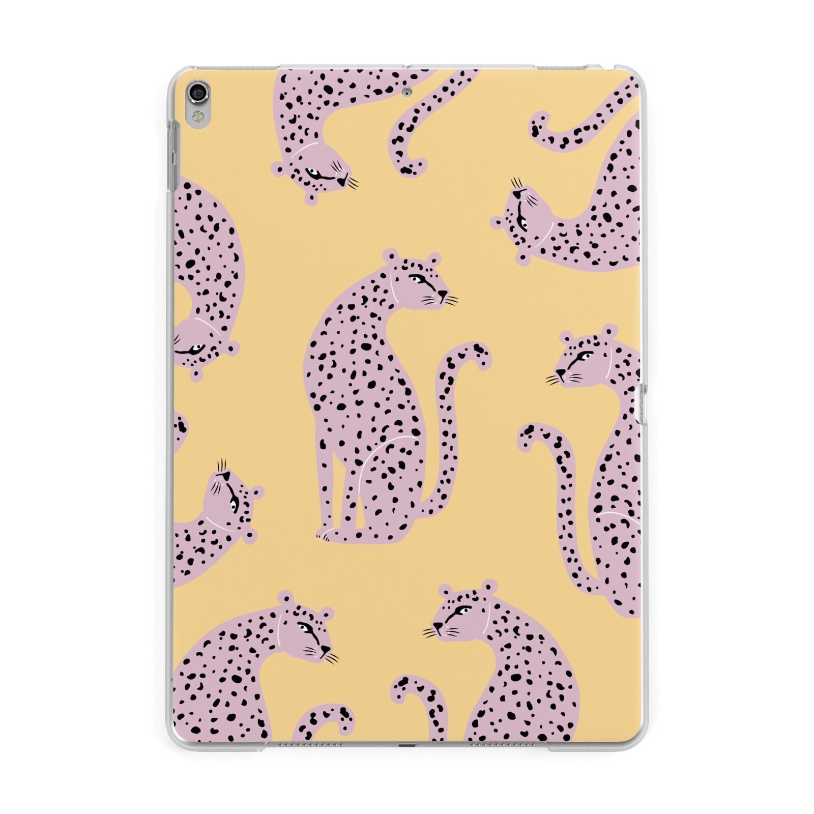 Pink Leopards Apple iPad Silver Case