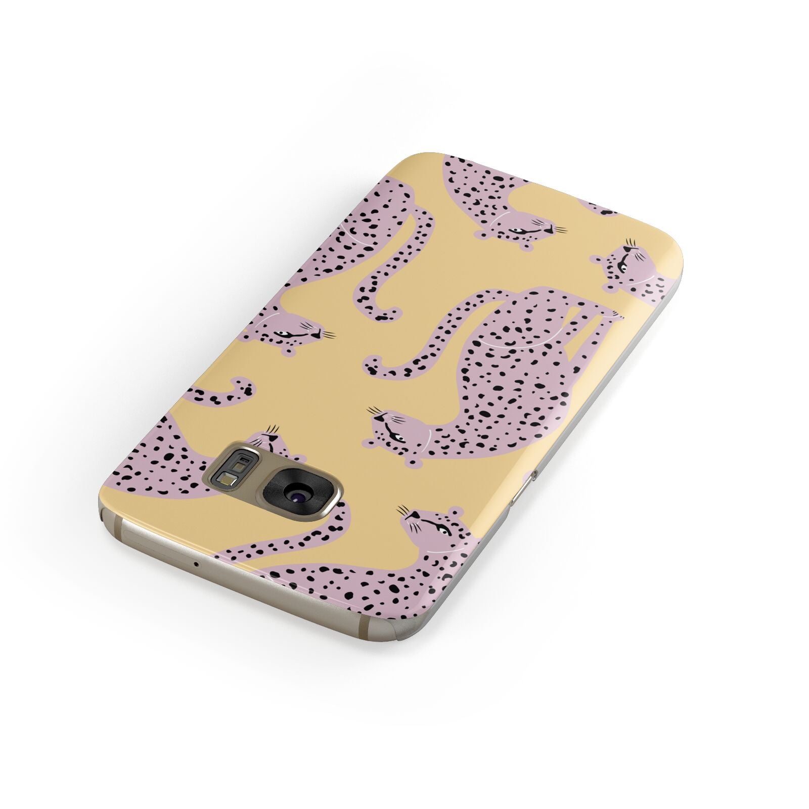 Pink Leopards Samsung Galaxy Case Front Close Up