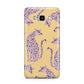 Pink Leopards Samsung Galaxy J7 2016 Case on gold phone
