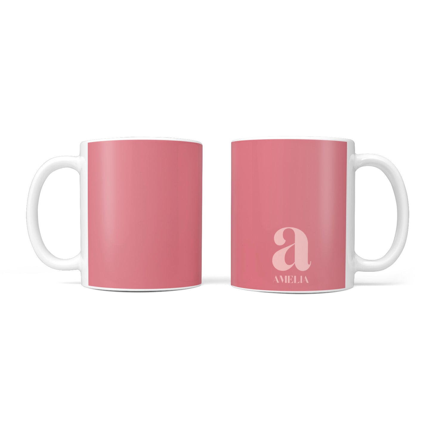 Pink Letter with Name 10oz Mug Alternative Image 3