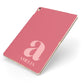 Pink Letter with Name Apple iPad Case on Gold iPad Side View