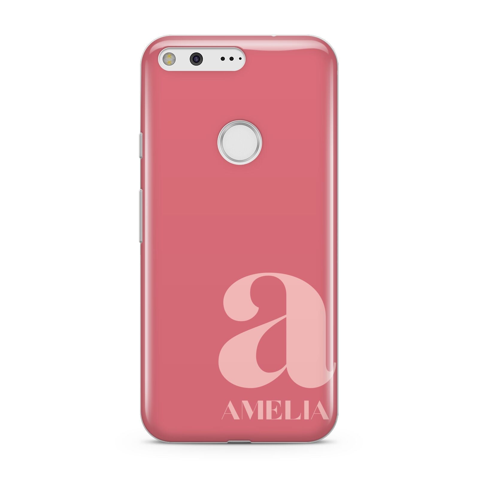 Pink Letter with Name Google Pixel Case