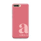 Pink Letter with Name Huawei Y6 2018