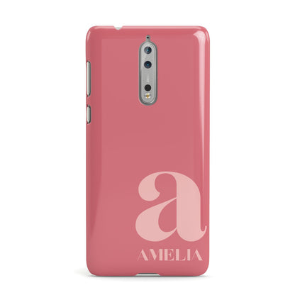 Pink Letter with Name Nokia Case